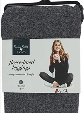 Women’s High-Waist Heather Grey Fleece Lined Leggings